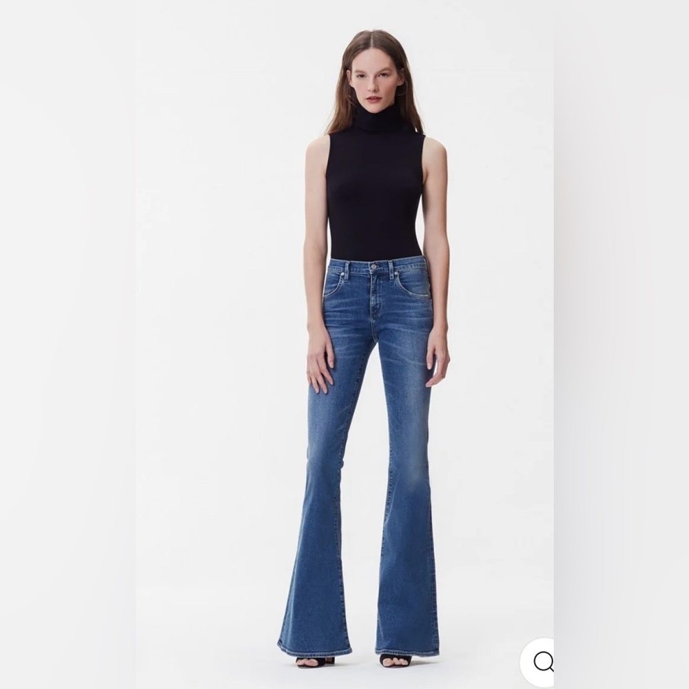 Citizens Of Humanity Blue Flared Jeans